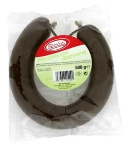 Menken, Westfälische Blutwurst im Ring, Schwein, 500 g Packung