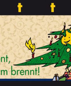Advent, Advent, der Christbaum brennt Gebrannte Mandeln