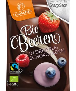 Bio FT Beeren in dreierlei Schokoladen 50g