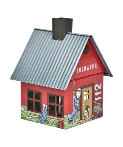 Räucherhaus mit integriertem Räucherkerzenhalter “Feuerwehr”