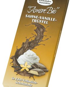 Bio-Sahne Vanille-Trüffel in Edel-Vollmilch Schokolade