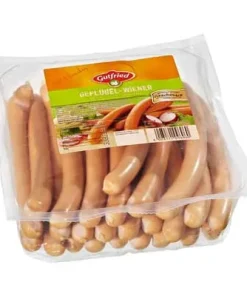 Gutfried, Geflügel-Wiener, 25 Stück à 40 g, aus Putenfleisch, vakuumverpackt, 1 kg Packung