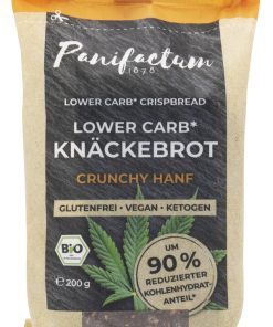 BIO LOW CARB KNÄCKEBROT CRUNCHY HANF 200 g