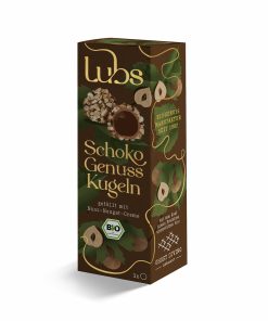 Schoko Genuss Kugeln gefüllt mit Nuss-Nougat-Creme 3 Stk., Bio