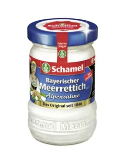 Schamel, Bayerischer Meerrettich, Alpensahne, 135 g Glas