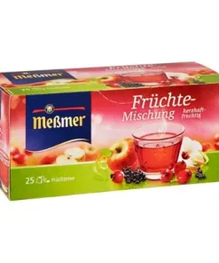 Meßmer, Früchtetee, Früchte-Mischung, herzhaft-fruchtig, 25 Teebeutel, 75 g Packung