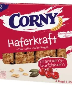 Corny, Haferkraft, Cranberry-Kürbiskern, 4 Stück à 35 g, 140 g Packung