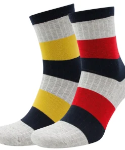 2 Paar Sympatico Kurzsocken/Block, 39-42